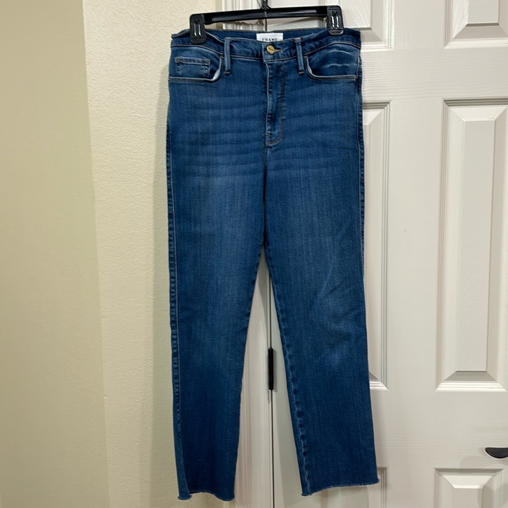 Frame le sylvie slender straight jean